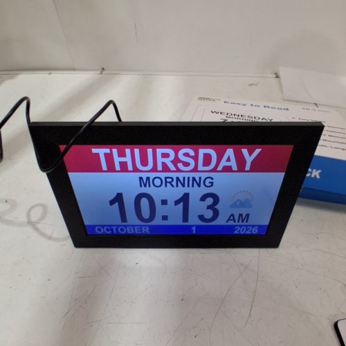 AORPDD DIGITAL PHOTO FRAME - VIDEO, MP3, REMOTE CONTROL, CALENDAR CLOCK, USB - 1280 X 800 - IPS 178° - 10.1" - BLACK image 2