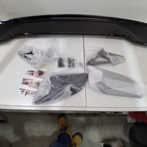 WING SPOILER REPLACEMENT - universal fitment - 56" - BLACK image 3