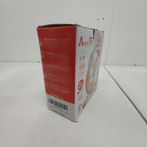 2PK AMERITOP EMERGENCY LED BULBS - 9W, 850 LM, 3000 K - WARM WHITE (MODEL: CP-BL01-9WE) image 4