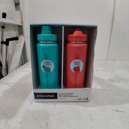 2PC THERMOFLASK INSULATED BOTTLES - 24 OZ EACH - ORANGE (ITEM: 2730866) image 2