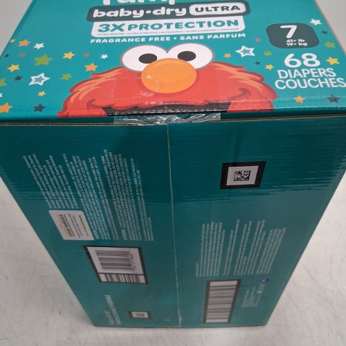 68PK PAMPERS BABY DRY ULTRA DIAPERS - SIZE 7 - ELMO image 4