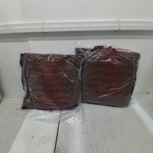 2 HEARTH & HAND CORDUROY PILLOWS - 18" X 18" - BROWN image 2