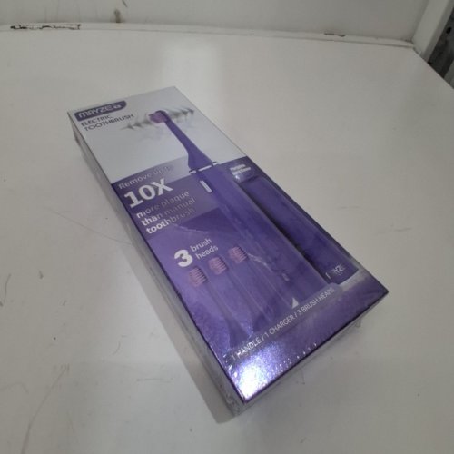 MAYZE ELECTRIC TOOTHBRUSH WITH PORTABLE DUST COVER - PURPLE image 2