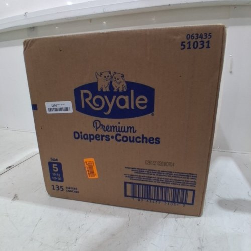 135PK ROYALE PREMIUM DISPOSABLE BABY DIAPERS - SIZE 5 (MODEL: 51031) image 2