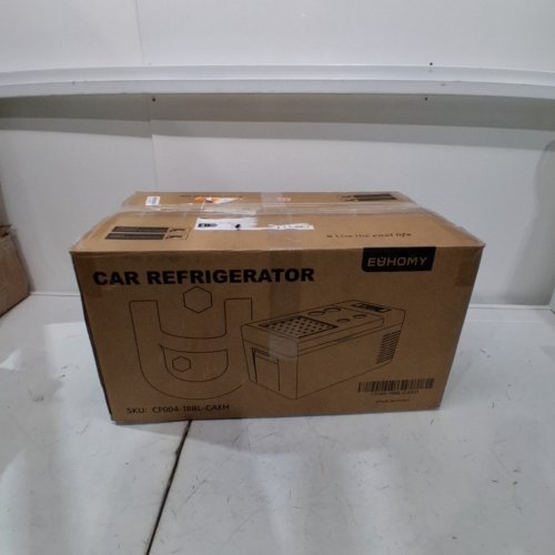 EUHOMY PORTABLE CAR REFRIGERATOR WITH APP CONTROL - 18L - 12V - FROM -4° TO 68°F - BLACK/GREY (MODEL: CFC-18 / CF004-18BL-CAEH) image 5