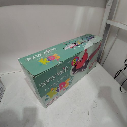 KIDS SERENELIFE 3 WHEEL FOLDABLE SCOOTER WITH ADJUSTABLE HANDLEBAR - 110LB MAX - MINT GREEN (MODEL: SLKSC13MG) image 4