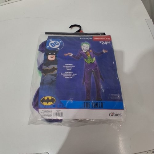 2PC BOYS RUBIES JOKER COSTUME WITH MASK - SMALL (4-6) PURPLE / GREEN image 2