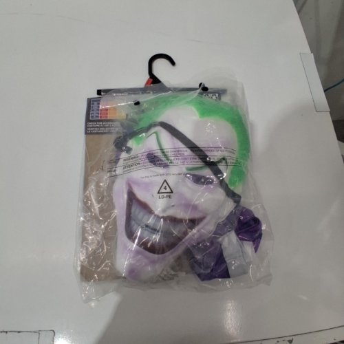 2PC BOYS RUBIES JOKER COSTUME WITH MASK - SMALL (4-6) PURPLE / GREEN image 3