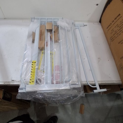 REGALO EASY STEP EXTRA WIDE METAL SAFETY GATE - 30" X 29"- 49" - WHITE (MODEL: 1164EWDS) image 2