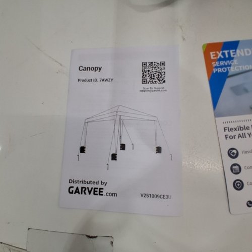 GARVEE WATERPROOF WHEELED INSTANT POP UP CANOPY TENT - 10FT X 10FT - LIGHT GREY (MODEL: V2510092MXJ) image 4