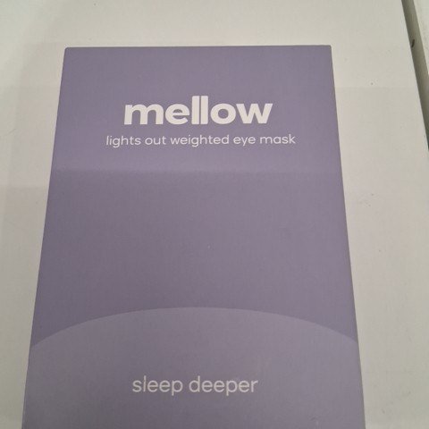 MELLOW BLACKOUT DEEP SLEEP WEIGHTED EYE MASK - ONE SIZE FITS MOST - BLACK image 3