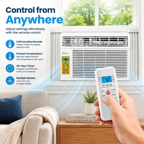 SENVILLE WINDOW AIR CONDITIONER - COOLS UP TO 450 SQ. FT - WHITE (MODEL: SENWWAC-10CMN10) image 3
