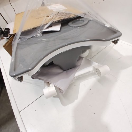 SOOBABY 3-IN-1 ADJUSTABLE CONVERTIBLE BABY HIGH CHAIR FOR BABIES AND TODDLERS - 34" X 27" X 24" - GREY - (MODEL: HA-N009) image 2