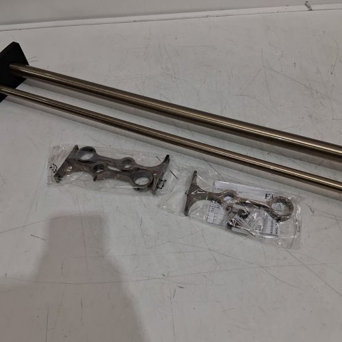 FUMLYATE ADJUSTABLE DOUBLE CURTAIN RODS - 36" - 72" - ANTIQUE BRONZE (MODEL: FA-113) image 3
