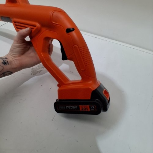 *TOOL ONLY* BLACK+DECKER STRING TRIMMER/EDGER - 10" - BLACK/ORANGE (MODEL: LST201-CA) image 2
