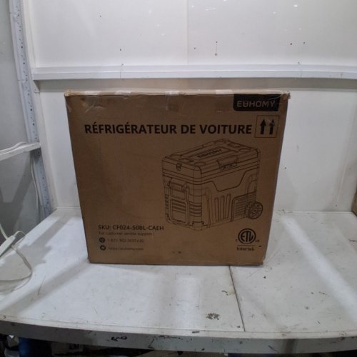 EUHOMY ELECTRIC COOLER PORTABLE FREEZER WITH APP CONTROL - 12V - 53QT(50L) - BLACK (MODEL: CF024-35BL-CAEH) image 8