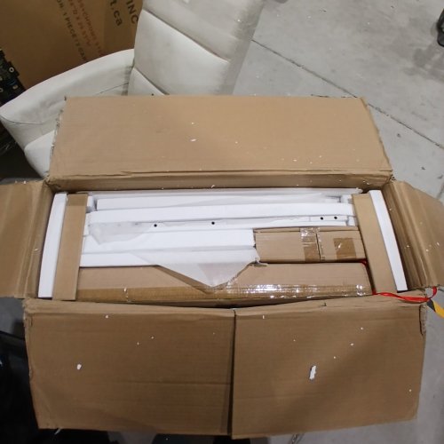 MAKEUP VANITY DESK WITH LIGHTS & MIRROR - APPROXIMATE SIZE 59" X 16" X 41.5" - WHITE (MODEL: VB-103) image 3