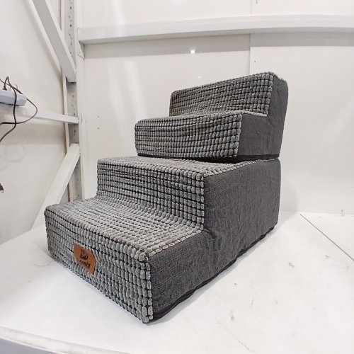 SYTOPIA 4 STEPS HIGH-DENSITY FOAM FOLDABLE PET STAIRS - GREY image 2