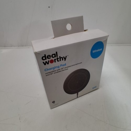 DEALWORTHY QI WIRELESS CHARGING PAD WITH ADAPTER - 10W - BLACK image 4