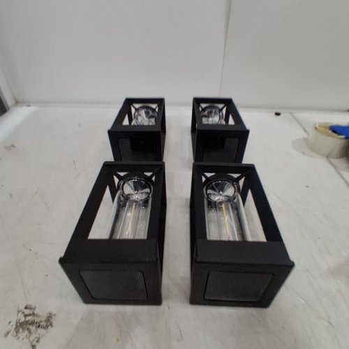 4PK GTX NATURALLY SOLAR POWERED 25LM PATHWAY LIGHTS - 4"X4"X23"- BLACK (MODEL: 1937955) image 3