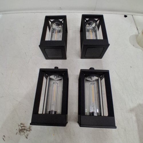 4PK GTX NATURALLY SOLAR POWERED 25LM PATHWAY LIGHTS - 4"X4"X23"- BLACK (MODEL: 1937955) image 4