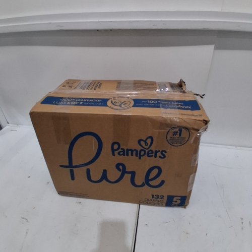 132PK PAMPERS PURE PROTECTION DIAPERS - SIZE 5 (27+ LBS) image 3