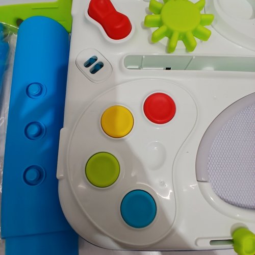 BABY EINSTEIN CURIOSITY TABLE ACTIVITY CENTER TODDLER TOY WITH LIGHTS, MUSIC, AND 3 LANGUAGE COLOUR DISCOVERY (MODEL:‎10345) image 2