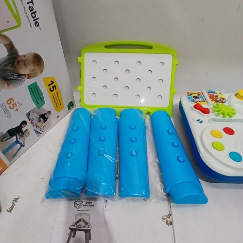 BABY EINSTEIN CURIOSITY TABLE ACTIVITY CENTER TODDLER TOY WITH LIGHTS, MUSIC, AND 3 LANGUAGE COLOUR DISCOVERY (MODEL:‎10345) image 4