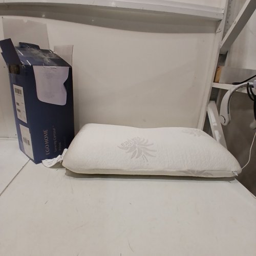 EGO HOME CONTOUR PILLOW - 16" X 30" X 5" - WHITE (STYLE: SERENITY CONTOUR) image 3