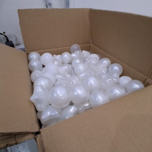 500PC PLAYMATY BALL PIT PLASTIC STARS - WHITE/CLEAR image 3