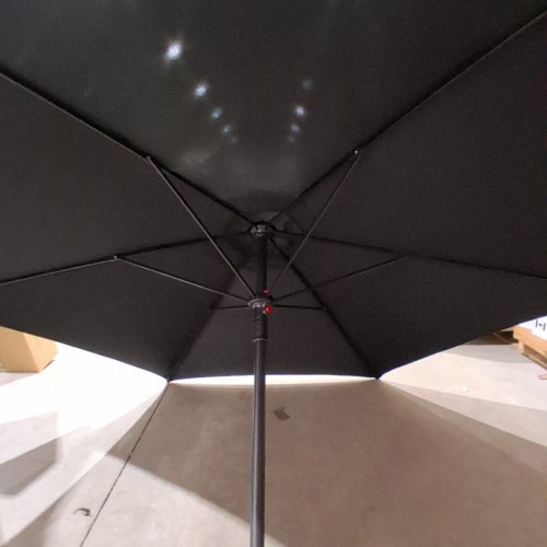 HOMETRENDS ROUND PUSH-UP MARKET PATIO UMBRELLA - 7.5FT - BLACK (MODEL: 28047284) image 3