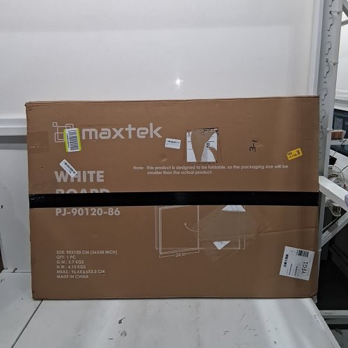 MAXTEK ALUMINIUM FRAME FOLDABLE MAGNETIC WHITE BOARD FOR WALL - 24" X 36" X 24"-WHITE/SILVER (MODEL:‎PJ-90120-86) image 4