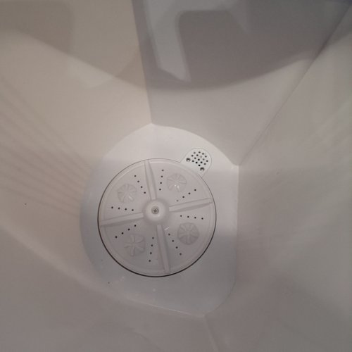 PYLE PURE CLEAN 2-IN-1PORTABLE WASHING MACHINE WITH WASHER & DRYER - 7.7LBS / 3.3LBS CAP - WHITE/BLUE (MODEL: PUCWM22) image 3