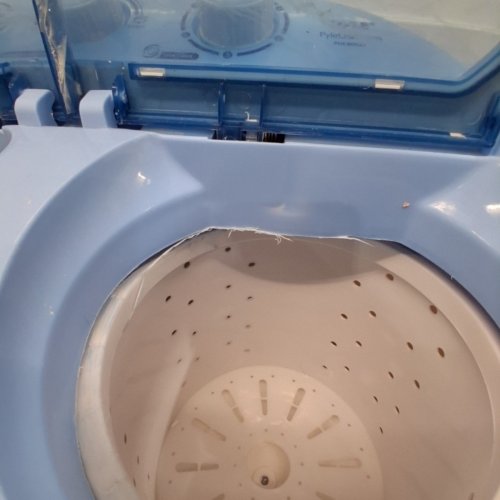 PYLE PURE CLEAN 2-IN-1PORTABLE WASHING MACHINE WITH WASHER & DRYER - 7.7LBS / 3.3LBS CAP - WHITE/BLUE (MODEL: PUCWM22) image 5