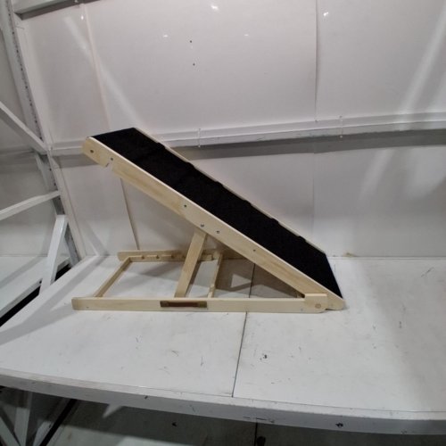 PET RAMP - 39" X 14.5" - BLACK AND NATURAL WOOD image 2