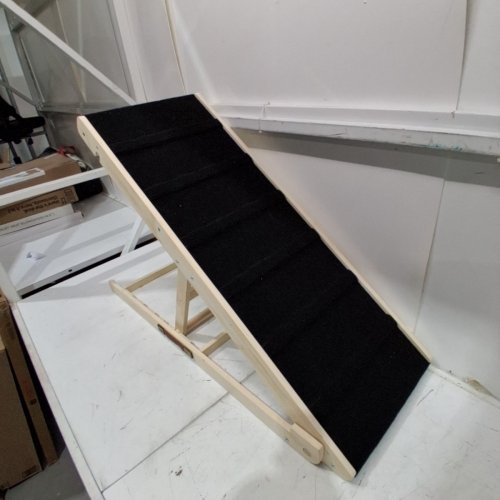 PET RAMP - 39" X 14.5" - BLACK AND NATURAL WOOD image 3