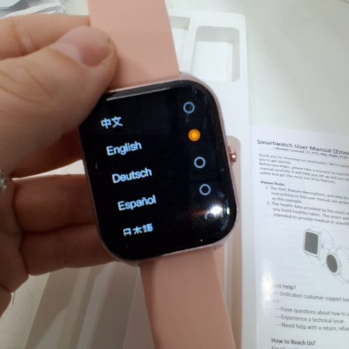 NERUNSA SMART WATCH 1.85" SCREEN BLUETOOTH -PINK (MODEL: P66D) image 3