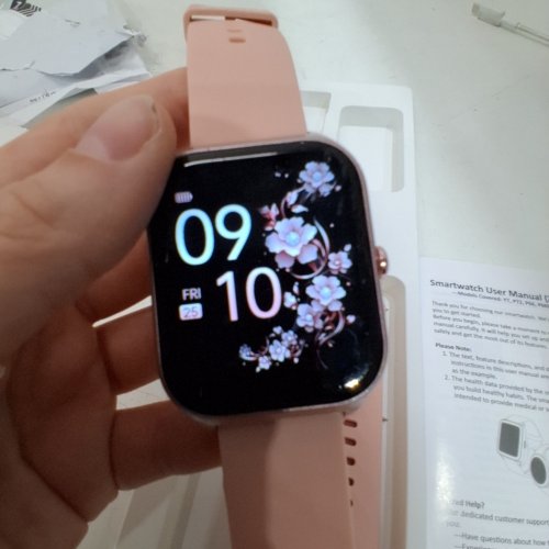 NERUNSA SMART WATCH 1.85" SCREEN BLUETOOTH -PINK (MODEL: P66D) image 4