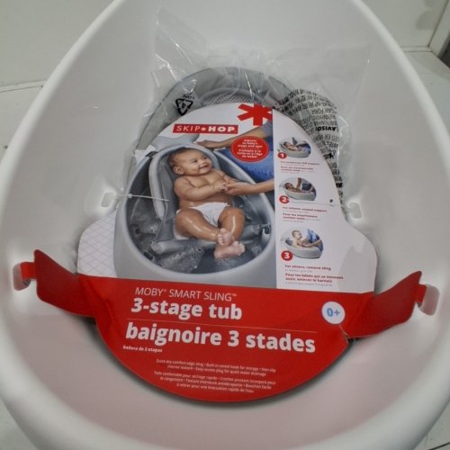 SKIP HOP BABY BATH TUB SMART SLING TUB MOBY - WHITE (MODEL: 9P466810) image 3