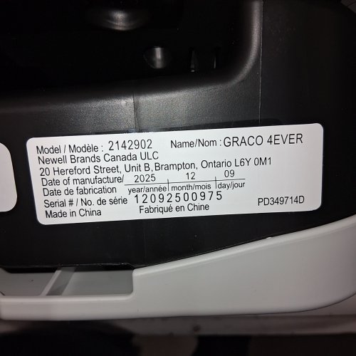 GRACO CHILDREN 4EVER 4-IN-1 CONVERTIBLE CAR SEAT - RAEGEN-GREY (MODEL: 2142902) image 2