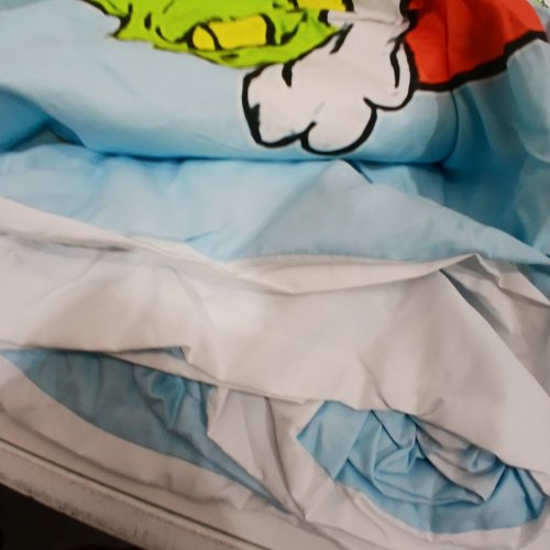 3PC GRINCH CHRISTMAS THEMED CHILDRENS BEDDING SET - FULL / DOUBLE - LIGHT BLUE image 4