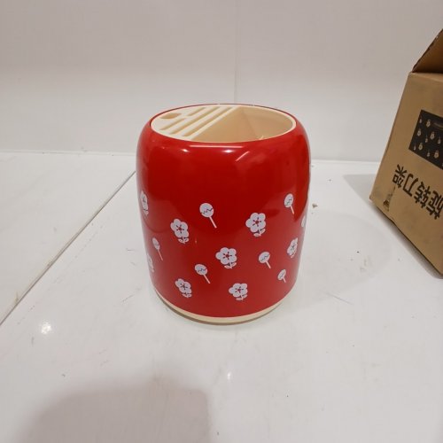 TOYTEXX ROTATING KNIFE STAND/UTENSIL HOLDER - RED image 4