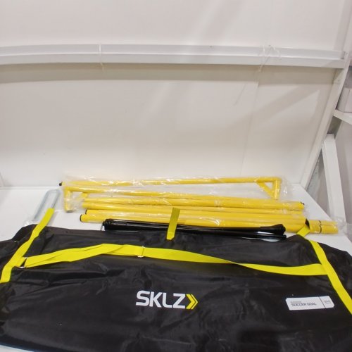 SKLZ QUICKSTER ULTRA-PORTABLE QUICK SETUP SOCCER GOAL POST - 12FT X 6FT - BLACK/YELLOW (MODEL: ‎3299) image 2