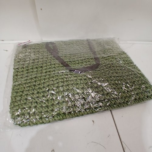 TAICANS WOVEN STRAW TOTE BEACH BAG - GREEN image 3