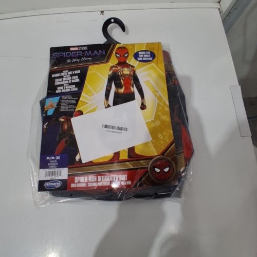 2PC BOYS JAZWARES COSTUME PLAY SPIDERMAN COSTUME - MEDIUM - BLACK/RED/GOLD (STYLE: JWC7206) image 3
