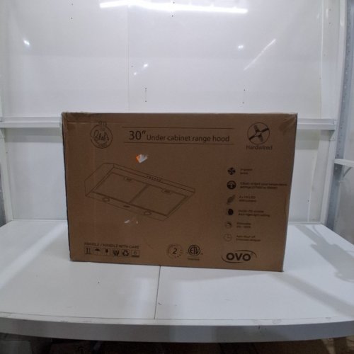 OVO UNDER CABINET RANGE HOOD VENT WITH 3-SPEED EXHAUST FAN - 30" - 700 CFM - STAINLESS (MODEL: OV-1013) image 2