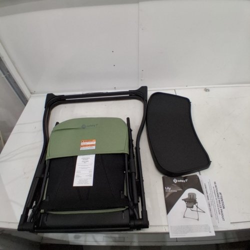 SAFETY 1ST LILY COMPACT LIGHTWEIGHT PORTABLE HIGHCHAIR - 33LB MAX LOAD - MINERAL GREEN (MODEL: 03244CMIG) image 2