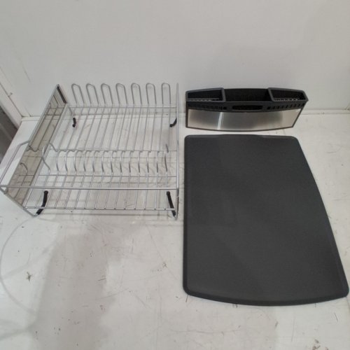 KITCHENAID STAINLESS STEEL DISH RACK - 20" X 14.9" X 7" - SILVER/BLACK (MODEL: 2003691) image 2