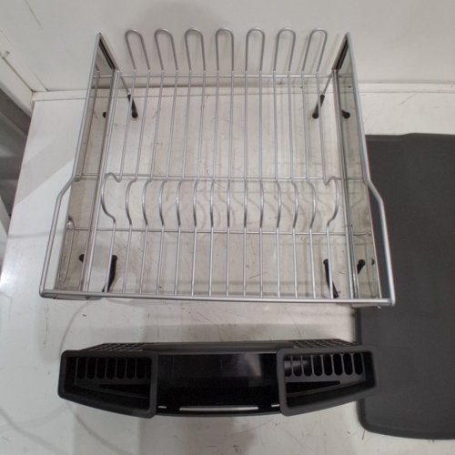 KITCHENAID STAINLESS STEEL DISH RACK - 20" X 14.9" X 7" - SILVER/BLACK (MODEL: 2003691) image 3