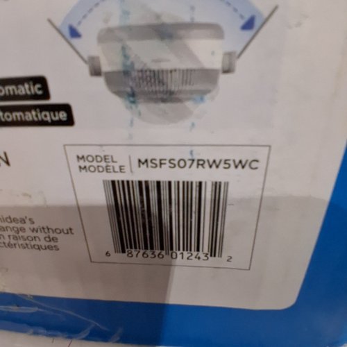 MIDEA 3 - SPEED AIR CIRCULATOR FAN -OSCILATES 135 °- WHITE (MODEL: MSFS07RW5WC) image 4